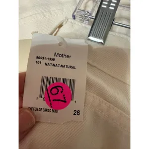 Mother The Fun Dip Cargo Maxi Skirt Natural Cream NWT‎ Size 26 thumbnail 5