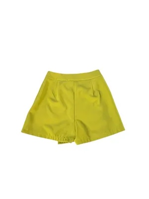 Sincerely Jules Chartreuse Skort S Wrap Mini High Waist Tenniscore Y2K thumbnail 2