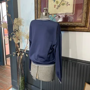 Aritzia Wilfred Free Junction Navy Sweatshirt Collegiate Preppy - Sz M 🧡🎀 thumbnail 9