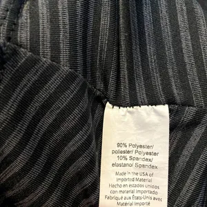 Beyond Yoga True To Stripe High Waisted Leggings Ankle Striped Black Gray Small thumbnail 3