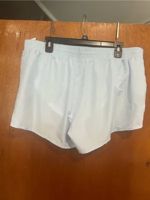Under Armour Pale Blue Women's Athletic Shorts thumbnail 4