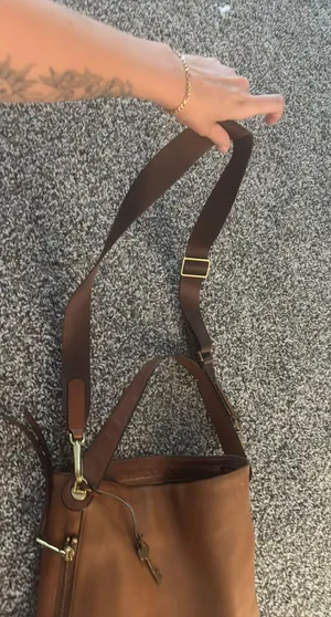 Fossil Brown Leather Bag thumbnail 3
