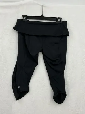 lululemon athletica Black High-Rise Foldover Waist Leggings 794 thumbnail 5