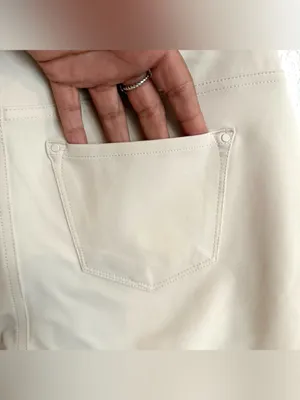NWT Chico’s Womens Pants Ivory Cream 5 Pocket Slim Ankle Size .5 US 6 thumbnail 7