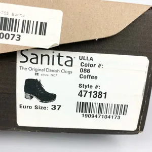 Sanita Womens Ulla Danish Clogs Lace Up Platform Block Heel Coffee Brown Size 37 thumbnail 12