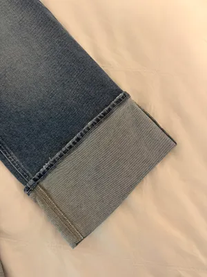 PAIGE Wide Leg Cuffed Jeans thumbnail 3