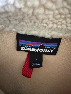 Patagonia Women's Classic Retro-X Fleece Jacket cream red size large thumbnail 3