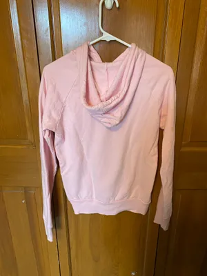 Bella Canvas Zip-Up Hoodie Pink  thumbnail 2