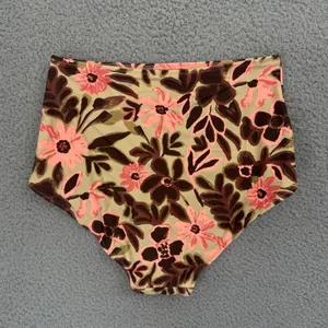 NWT Aerie Swim High Waisted Full Coverage Bikini Bottom Floral Women's Small thumbnail 2