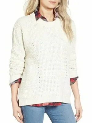 ✨ HP✨Madewell Stitch Mix Pullover Sweater✨ thumbnail 1