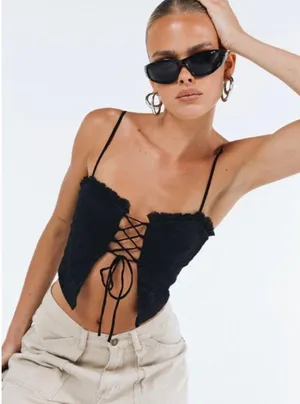 Princess Polly Marloe Top Black thumbnail 1