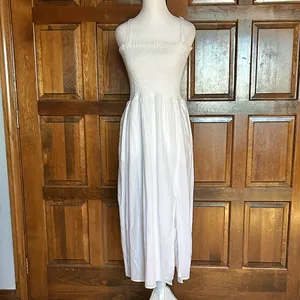 NWT Nordstrom Rack WAYF‎ Smocked Midi Dress Sleeveless Sorority Rush Medium thumbnail 2
