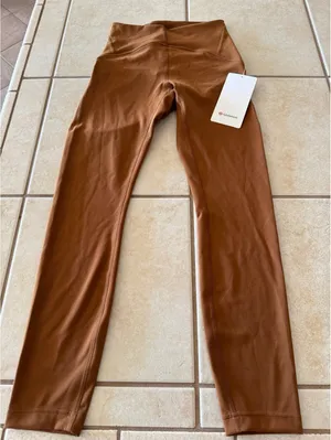 Lululemon Instill High Rise 25” Copper Brown Size 4 NWT thumbnail 3