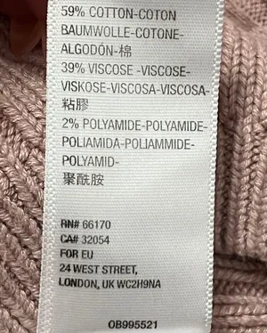 Free People Rose Pink Cropped Plunging VNeck Sweater Size Large thumbnail 12