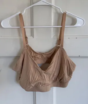 Aerie nude ribbed‎ wireless bra size xl thumbnail 1