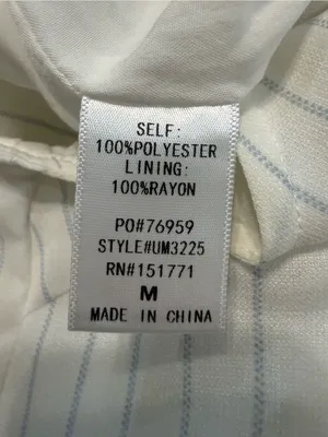 Le Lis White Romper Shorts with Thin Blue Stripes thumbnail 4