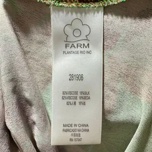 FARM Rio Green Silk Blend Velvet Tropical Floral Midi Skirt Small thumbnail 8