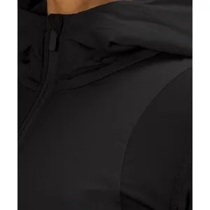 Lululemon Push Your Pace Jacket Size 6 Black Hiking -LW4BZFS BLK EUC thumbnail 5