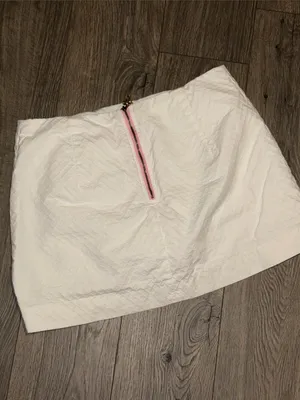 Lilly Pulitzer White Mini Skirt with Pink Label thumbnail 2