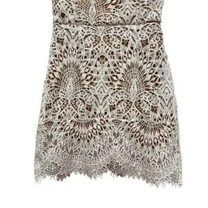 Boohoo Off the shoulder Short White Lace Dress Bodycon Size 4 bridal cocktail thumbnail 5