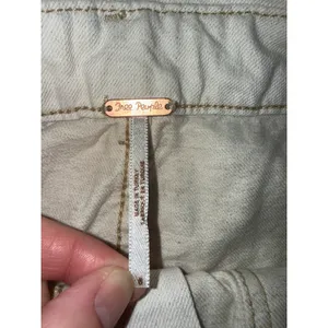 Free People Paperbag Waist Tie‎ Belt tan Mini Skirt Beige Size 8 summer vacation thumbnail 3