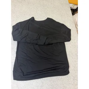 LOL Vintage Cabin Fever Graphic Sweatshirt Black Purple XXL High Low Pullover thumbnail 3