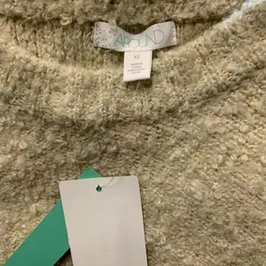 Abound Womens Beige Fuzzy Crewneck Long Sleeve Pullover Sweater thumbnail 3