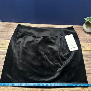 Lululemon Scuba High Rise Mini Skirt Velvet NWT Size XL (BLACK) LW8AL9S thumbnail 8