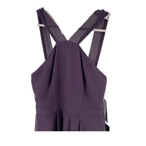 Lulu’s plum short formal dress NWT small halter layers flowy dance wedding party thumbnail 2