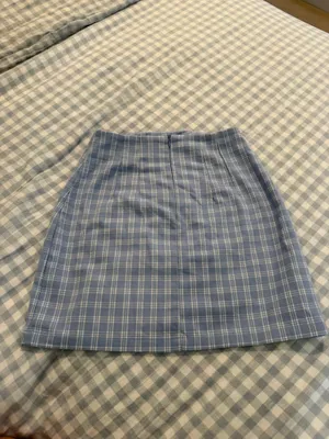 Brandy Melville Blue Plaid Mini Skirt thumbnail 2