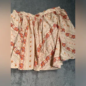 Free people gaia printed Floral Patterned Cream mini Skirt medium thumbnail 3