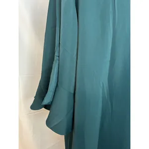 Birdy Grey Robe Emerald Green M/L ‎ Flutter Ruffle Bridesmaid Wedding Cardigan thumbnail 3