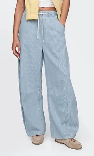 Gap pull on jeans. High waist wide leg extra large. thumbnail 1
