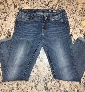 Miss Me Medium Blue high rise Skinny Denim Jeans thumbnail 1