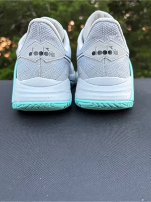 diadora B.Icon 2 AG All Ground Sneakers Athletic Silver Aruba Blue walk Sz 9.5 thumbnail 8