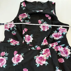 Torrid Black Pink Floral Georgette Sleeveless‎ Maxi Dress Size 16 thumbnail 10