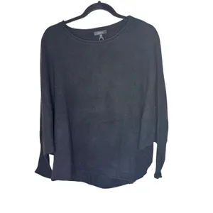 Quince Mongolian Cashmere‎ Batwing Sweater Black S/M NEW thumbnail 2