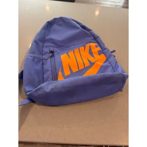 Nike Backpack School Book Bag Blue Orange Logo Travel‎ Gym Casual Kids thumbnail 4
