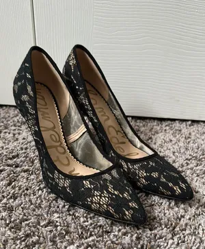 Lace Black High Heals. thumbnail 1
