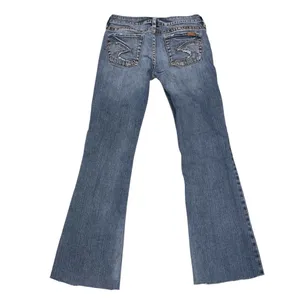 Silver Jeans Lola Flare Leg Distressed Denim Blue Jeans Pants size 28 thumbnail 4