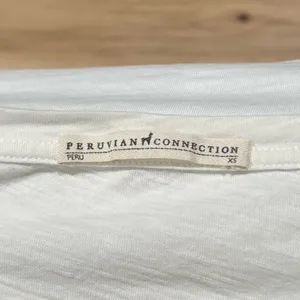 Peruvian Connection White Ruffle Sleeve Shirt Women’s XS thumbnail 3