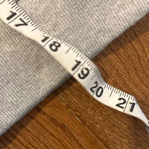 Trendy Queen grey scuba cropped quarter zip hoodie sweatshirt M thumbnail 9