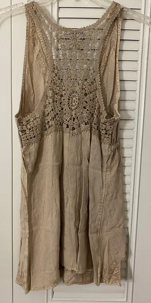 Boho Tank Top Tan thumbnail 2