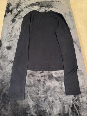 Skims Cotton Jersey Long Sleeve T-Shirt in Soot Size Medium New with tag thumbnail 13