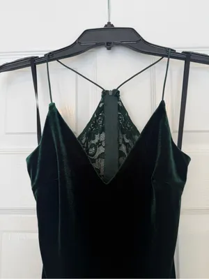 B. Darlin green velvet and lace dress size 0 thumbnail 14