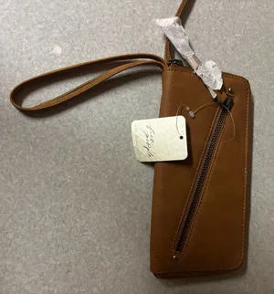 NEW Free People Faux Leather Preppy Coastal Western Fisherman Boho Wristlet thumbnail 1