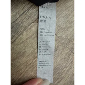 INGIA Black Bandeau Bikini Top XL‎ Stretch Minimal Swim Bralette Strap thumbnail 6