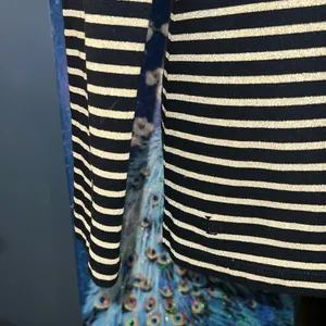 Ralph Lauren Size M Striped Squared Boatneck Long Sleeve Top thumbnail 3