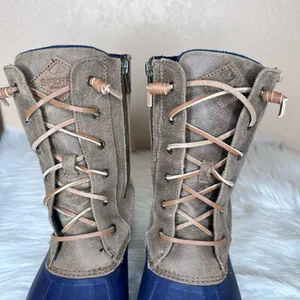 SPERRY TOP SIDER SYREN MISTY Women's Waterproof Duck Fleece Lined Boots Size 8 thumbnail 3