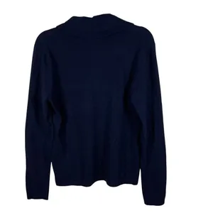 Lauren Ralph Lauren Merino Wool Cashmere Angora‎ Rabbit Sweater Size L Blue Soft thumbnail 2